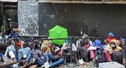 Awaiting help from city, 150 migrants sleep outside Manhattan’s Roosevelt Hotel